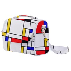 Bauhouse Mondrian Style Satchel Shoulder Bag