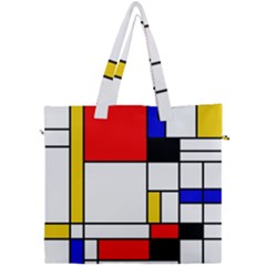 Bauhouse Mondrian Style Canvas Travel Bag