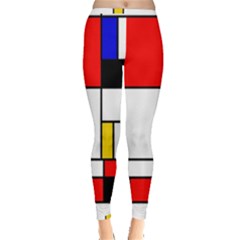 Bauhouse Mondrian Style Inside Out Leggings