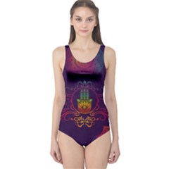 Boho Hamsa Mandala One Piece Swimsuit