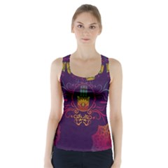 Boho Hamsa Mandala Racer Back Sports Top