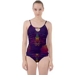 Boho Hamsa Mandala Cut Out Top Tankini Set by lucia