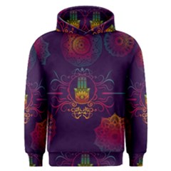 Boho Hamsa Mandala Men s Overhead Hoodie by lucia