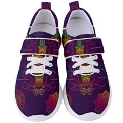 Boho Hamsa Mandala Women s Velcro Strap Shoes