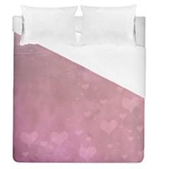 Lovely Hearts Duvet Cover (queen Size) by lucia