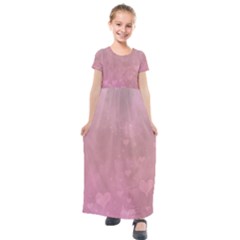 Lovely Hearts Kids  Short Sleeve Maxi Dress by lucia