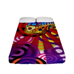 Boho Hippie Bus Fitted Sheet (full/ Double Size) by lucia