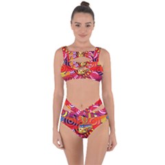 Boho Hippie Bus Bandaged Up Bikini Set 