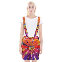 Boho Hippie Bus Braces Suspender Skirt by lucia