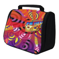 Boho Hippie Bus Full Print Travel Pouch (small) by lucia