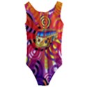 Boho Hippie Bus Kids  Cut-Out Back One Piece Swimsuit View1