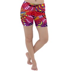 Boho Hippie Bus Lightweight Velour Yoga Shorts