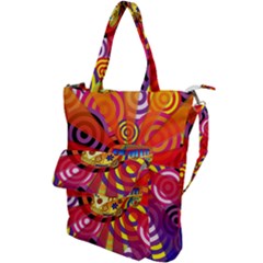 Boho Hippie Bus Shoulder Tote Bag by lucia