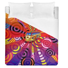 Boho Hippie Bus Duvet Cover (queen Size)