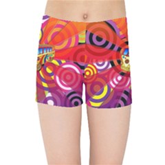 Boho Hippie Bus Kids  Sports Shorts by lucia