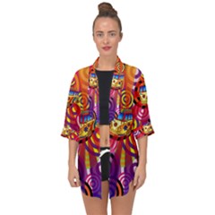 Boho Hippie Bus Open Front Chiffon Kimono by lucia