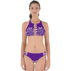 Purple Spring Butterfly Perfectly Cut Out Bikini Set by lucia