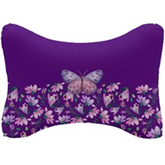 Purple Spring Butterfly Seat Head Rest Cushion