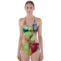 Neon World  Cut-out One Piece Swimsuit by arwwearableart