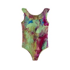 Neon World  Kids  Frill Swimsuit by arwwearableart