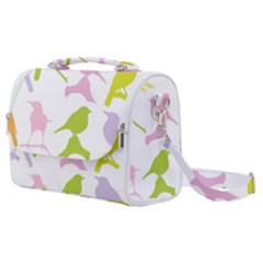 Bird Watching - Colorful Pastel Satchel Shoulder Bag