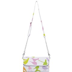 Bird Watching - Colorful Pastel Mini Crossbody Handbag by WensdaiAmbrose