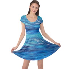 Into The Chill  Cap Sleeve Dress by arwwearableart