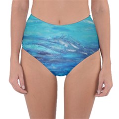 Into The Chill  Reversible High-waist Bikini Bottoms by arwwearableart