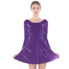 Meteors Long Sleeve Velvet Skater Dress