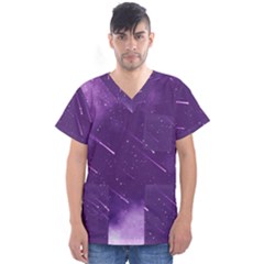 Meteors Men s V-neck Scrub Top