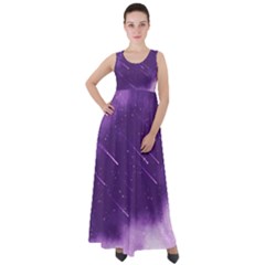 Meteors Empire Waist Velour Maxi Dress