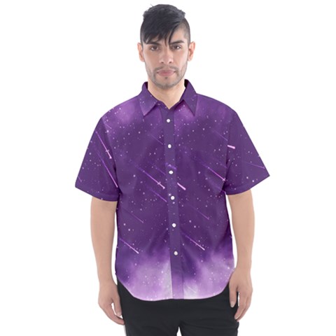 Meteors Men s Short Sleeve Shirt by bunart