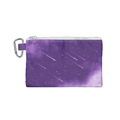 Meteors Canvas Cosmetic Bag (small) by bunart