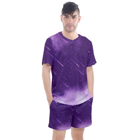 Meteors Men s Mesh Tee And Shorts Set by bunart