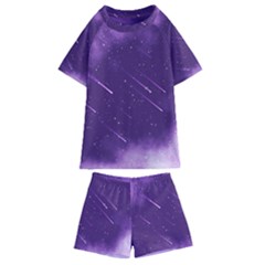 Meteors Kids  Swim Tee And Shorts Set by bunart