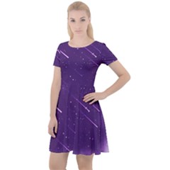 Meteors Cap Sleeve Velour Dress 