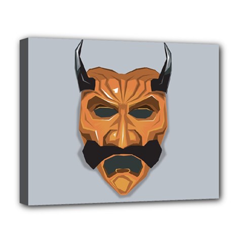 Mask India South Culture Deluxe Canvas 20  X 16  (stretched) by Sudhe