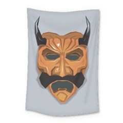 Mask India South Culture Small Tapestry by Sudhe