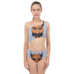 Mask India South Culture Spliced Up Two Piece Swimsuit by Sudhe