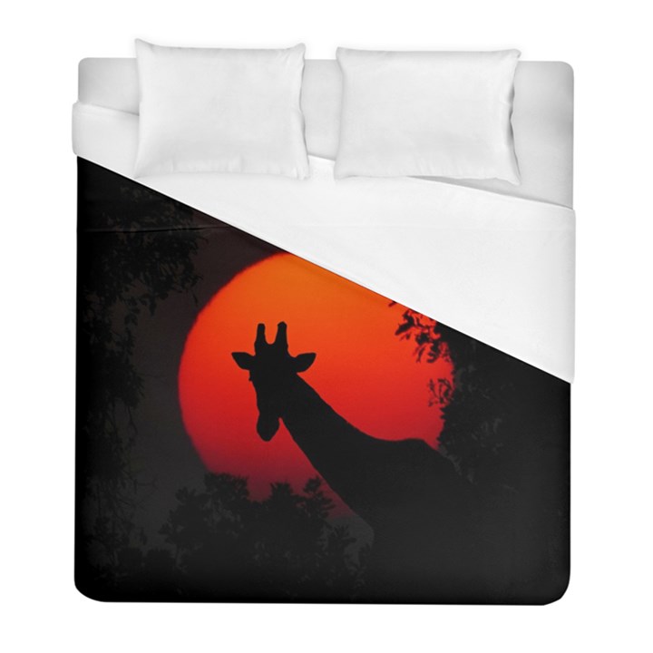 Giraffe Animal Africa Sunset Duvet Cover (Full/ Double Size)