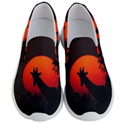 Giraffe Animal Africa Sunset Men s Lightweight Slip Ons by Sudhe