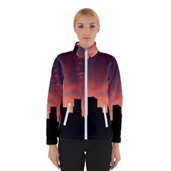 Skyline Panoramic City Architecture Winter Jacket by Sudhe