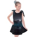 Skyline Night Star Sky Moon Sickle Kids  Tie Up Tunic Dress View1