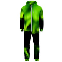 Aurora Borealis Northern Lights Sky Hooded Jumpsuit (men)  by Sudhe