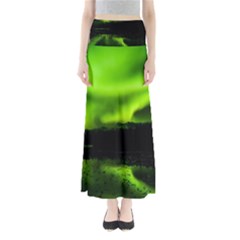 Aurora Borealis Northern Lights Sky Full Length Maxi Skirt by Sudhe