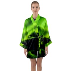 Aurora Borealis Northern Lights Sky Long Sleeve Kimono Robe by Sudhe