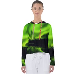 Aurora Borealis Northern Lights Sky Women s Slouchy Sweat by Sudhe