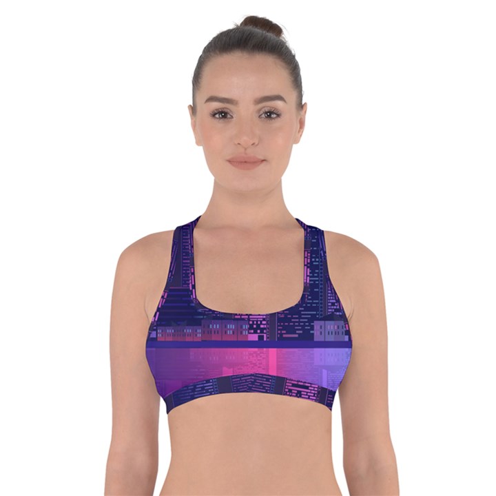 Architecture Home Skyscraper Cross Back Sports Bra