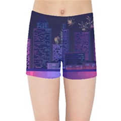 Architecture Home Skyscraper Kids  Sports Shorts by Sudhe