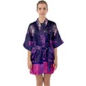 Architecture Home Skyscraper Quarter Sleeve Kimono Robe View1